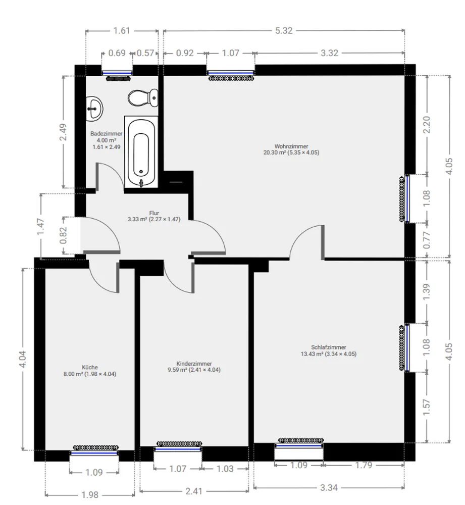 3 Zimmer Wohnung mit 57 m² in Salzgitter – Bild 6