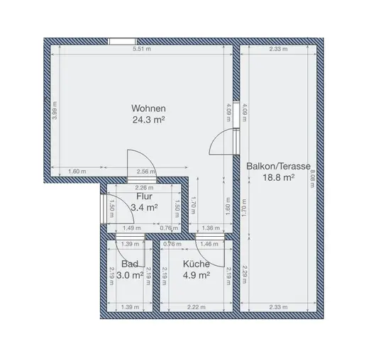 1 Zimmer Wohnung mit 45 m² in Magdeburg – Bild 12