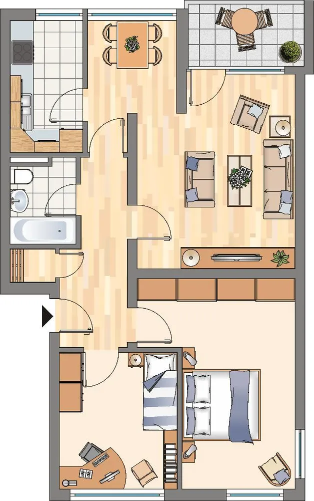 4 Zimmer Wohnung mit 72 m² in Dortmund – Bild 2