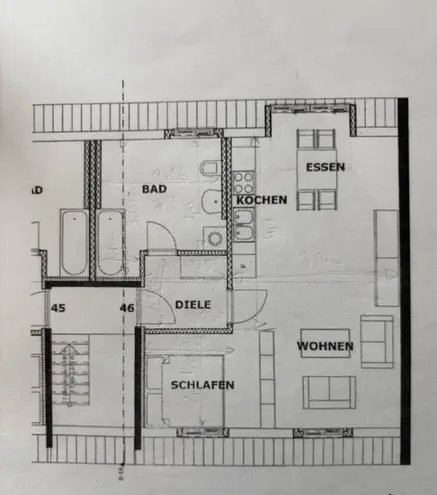 1 Zimmer Wohnung mit 34 m² in Augsburg – Bild 7