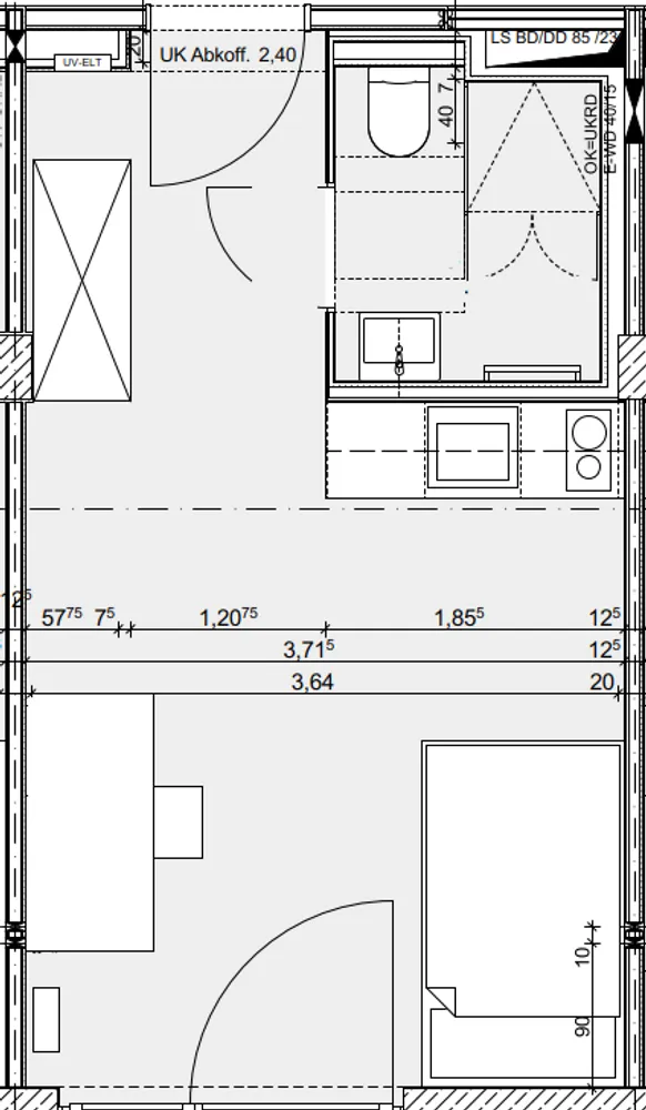 1 Zimmer Wohnung mit 22 m² in Hannover – Bild 7