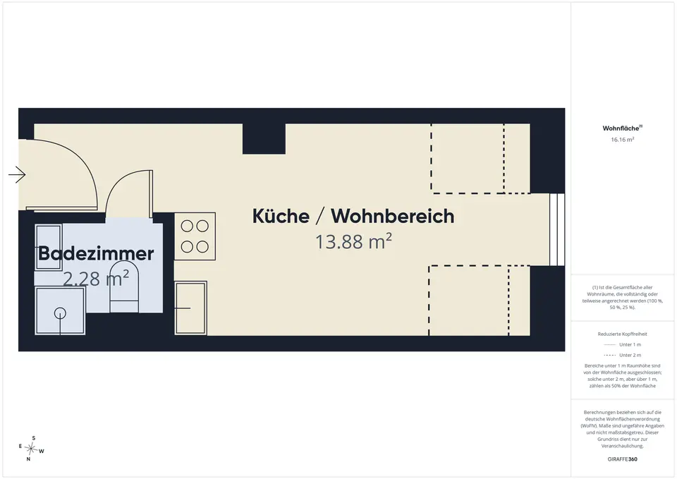 Studio mit 17 m² in Bayreuth – Bild 6