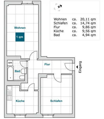 2 Zimmer Wohnung mit 59 m² in Dresden – Bild 5