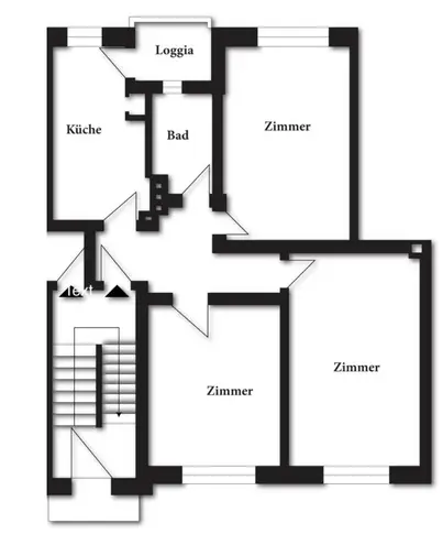 3 Zimmer Wohnung mit 75 m² in Hannover – Bild 2