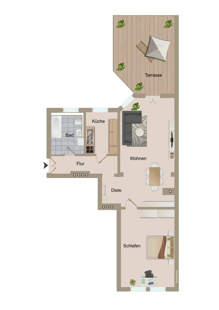 2 Zimmer Wohnung mit 88 m² in Görlitz – Bild 6