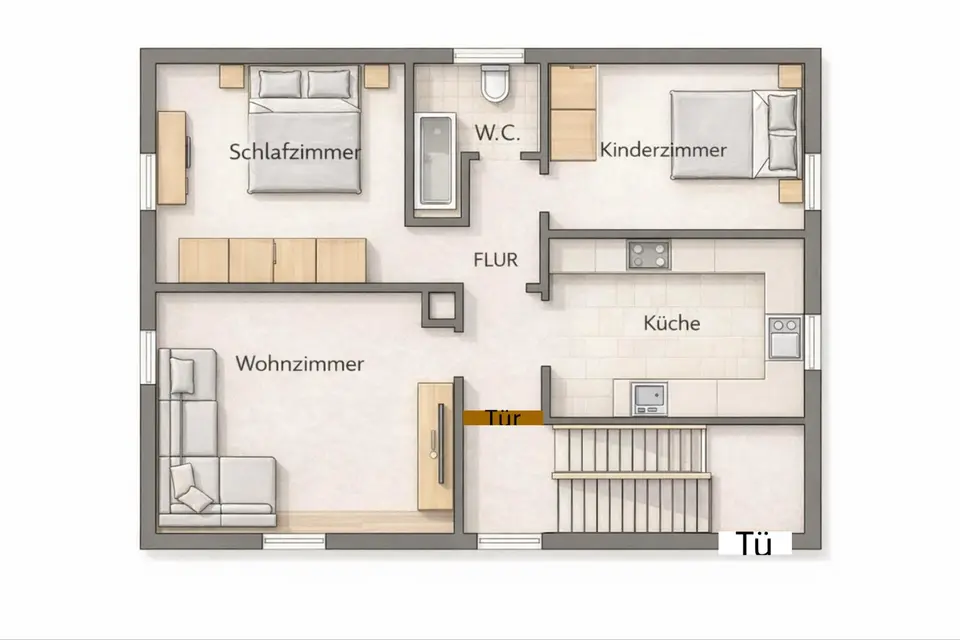 3 Zimmer Wohnung mit 60 m² in Fellbach – Bild 5