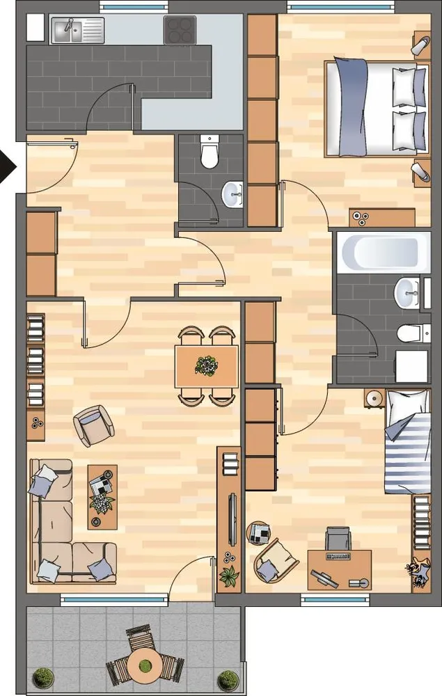 3 Zimmer Wohnung mit 80 m² in Kaiserslautern – Bild 6