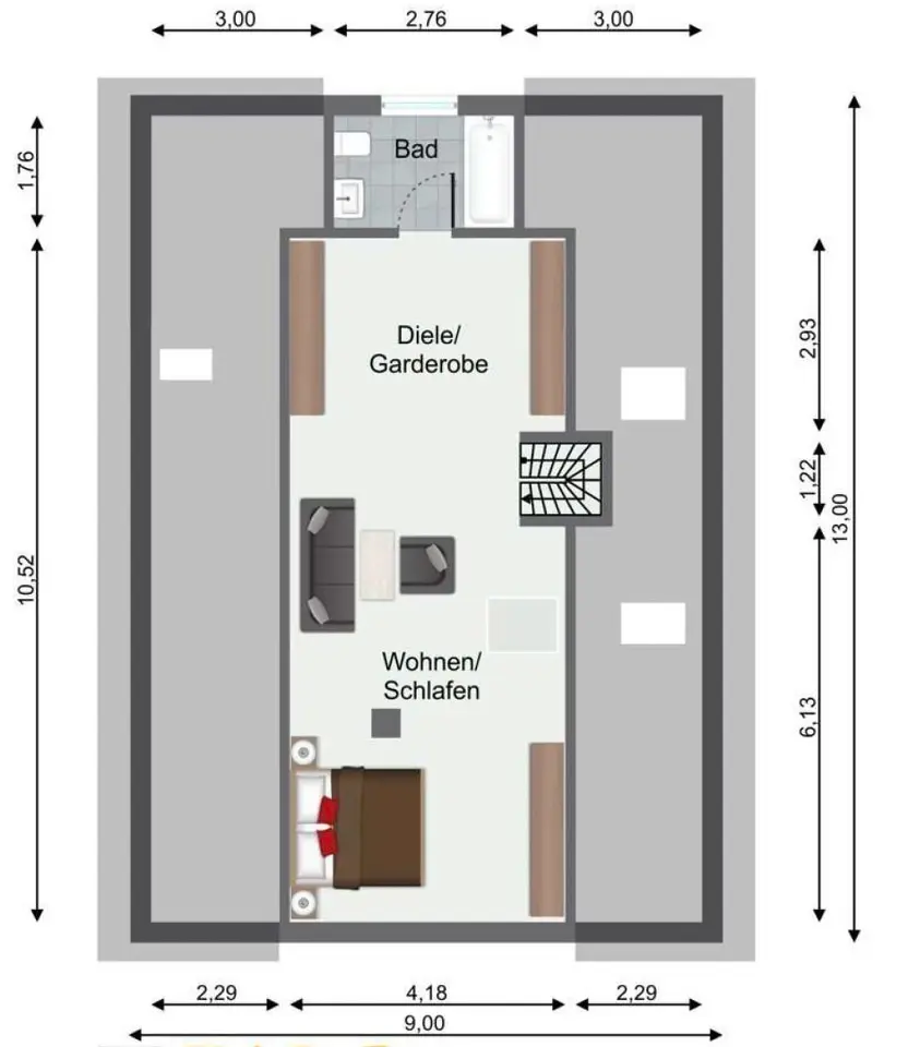 Studio mit 45 m² in Mosbach – Bild 5