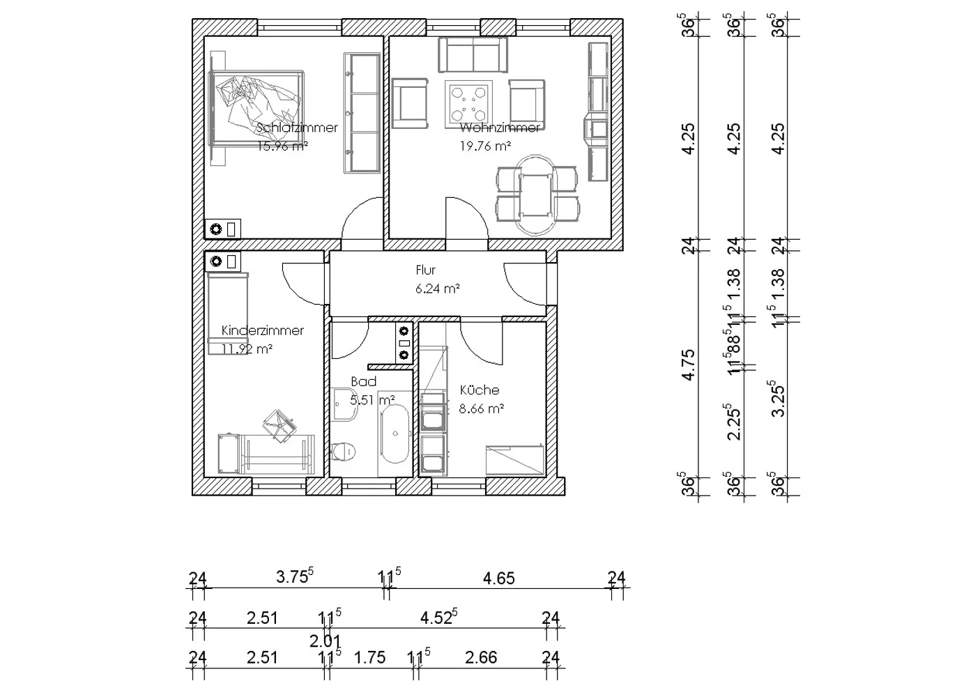 3 Zimmer Wohnung mit 58 m² in Magdeburg – Bild 5