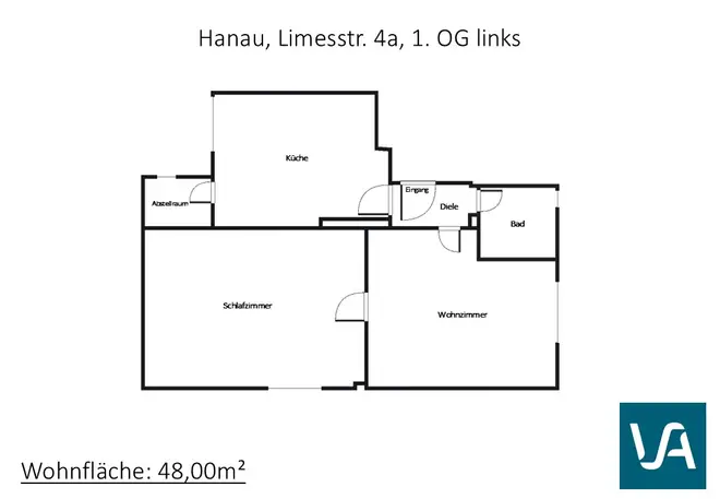 2 Zimmer Wohnung mit 48 m² in Hanau – Bild 6
