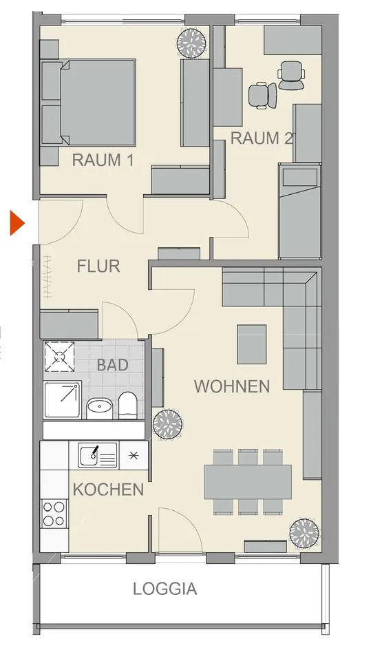 3 Zimmer Wohnung mit 62 m² in Dresden – Bild 8