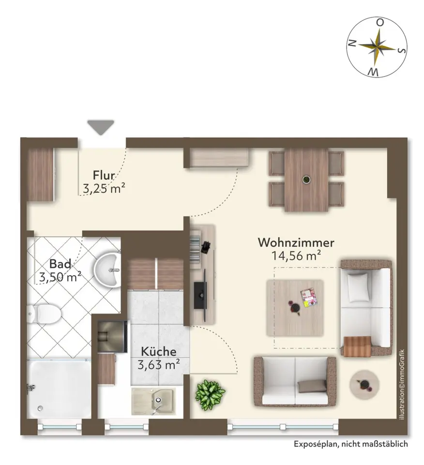 Studio mit 25 m² in Bremerhaven – Bild 10