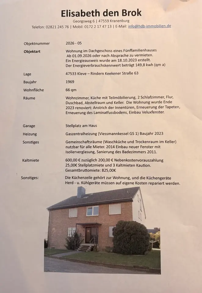 3 Zimmer Wohnung mit 55 m² in Kleve – Bild 8