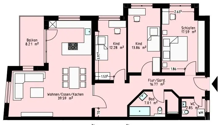 4 Zimmer Wohnung mit 112 m² in Gera – Bild 5