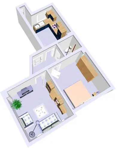 2 Zimmer Wohnung mit 47 m² in Kiel – Bild 2