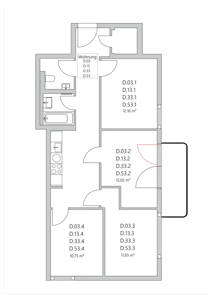 WG-Zimmer mit 11 m² in Berlin – Bild 1