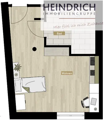 1 Zimmer Wohnung mit 36 m² in Kassel – Bild 6