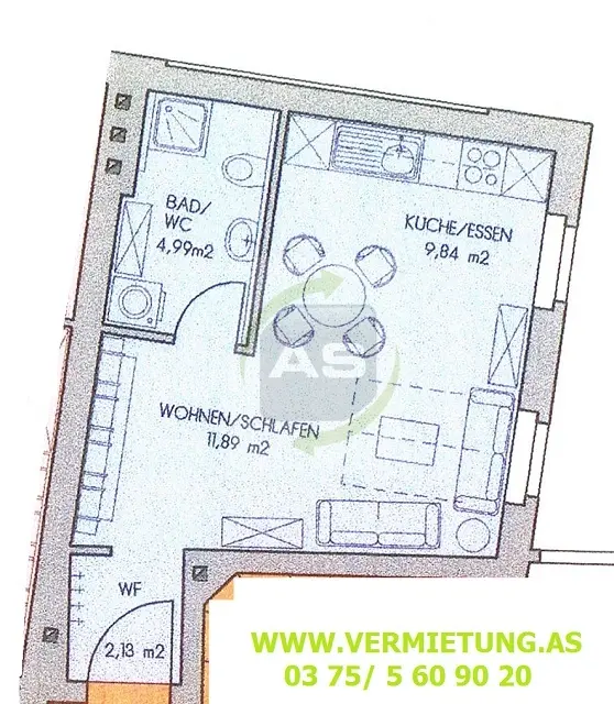 2 Zimmer Wohnung mit 29 m² in Zwickau – Bild 5
