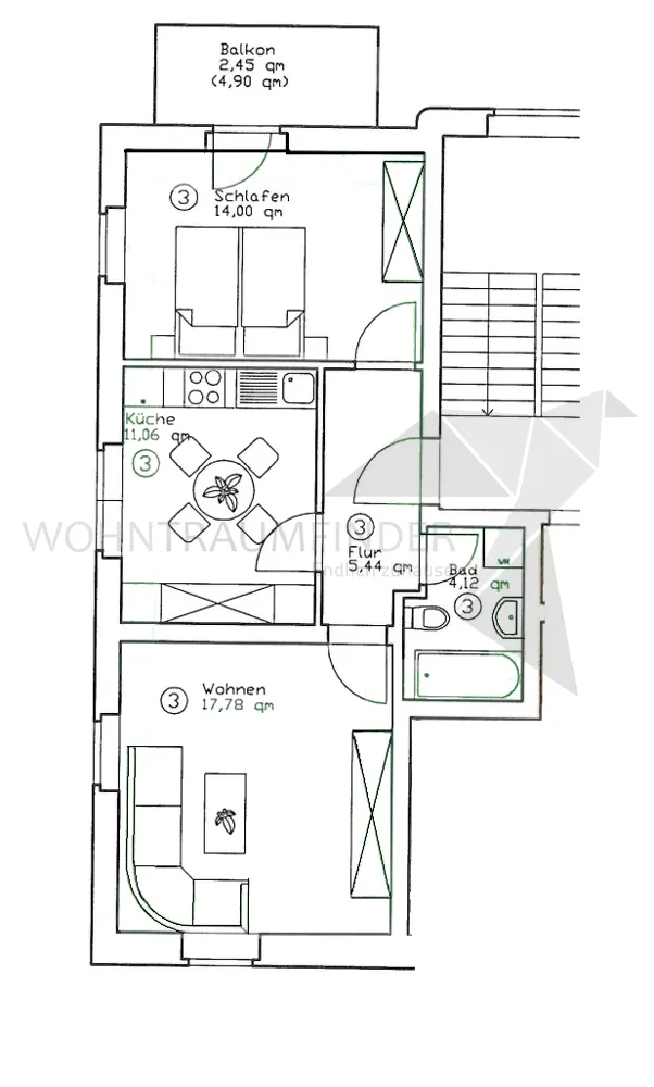 2 Zimmer Wohnung mit 56 m² in Zwickau – Bild 10