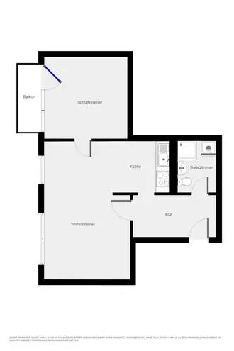 2 Zimmer Wohnung mit 49 m² in Halle (Saale) – Bild 8