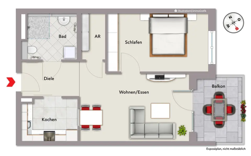 4 Zimmer Wohnung mit 59 m² in Fürth – Bild 8