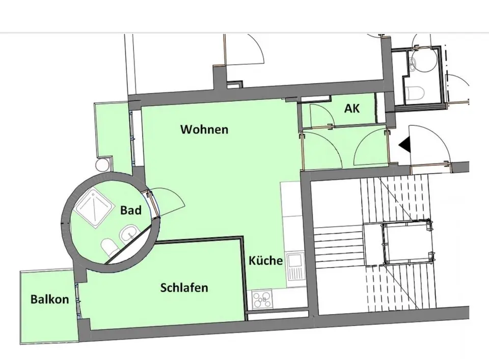 2 Zimmer Wohnung mit 45 m² in Cottbus – Bild 3