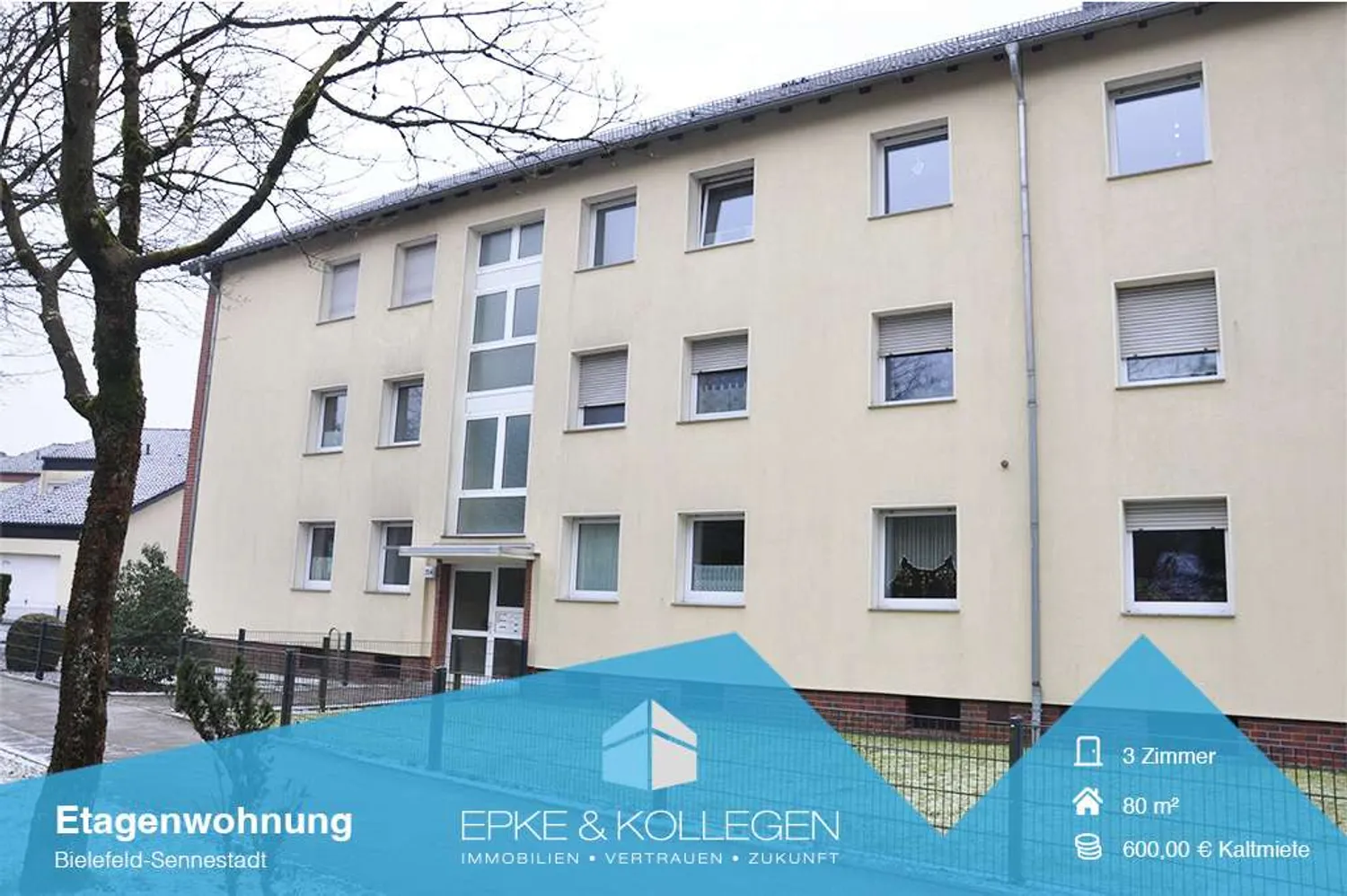 3 Zimmer Wohnung mit 80 m² in Bielefeld – Bild 1