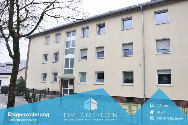 3 Zimmer Wohnung mit 80 m² in Bielefeld – Bild 1