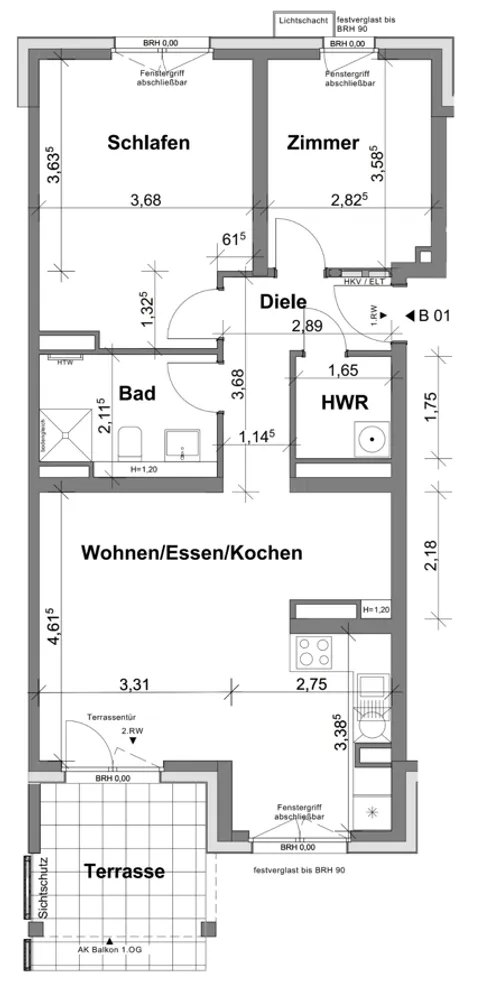 3 Zimmer Wohnung mit 79 m² in Norderstedt – Bild 3
