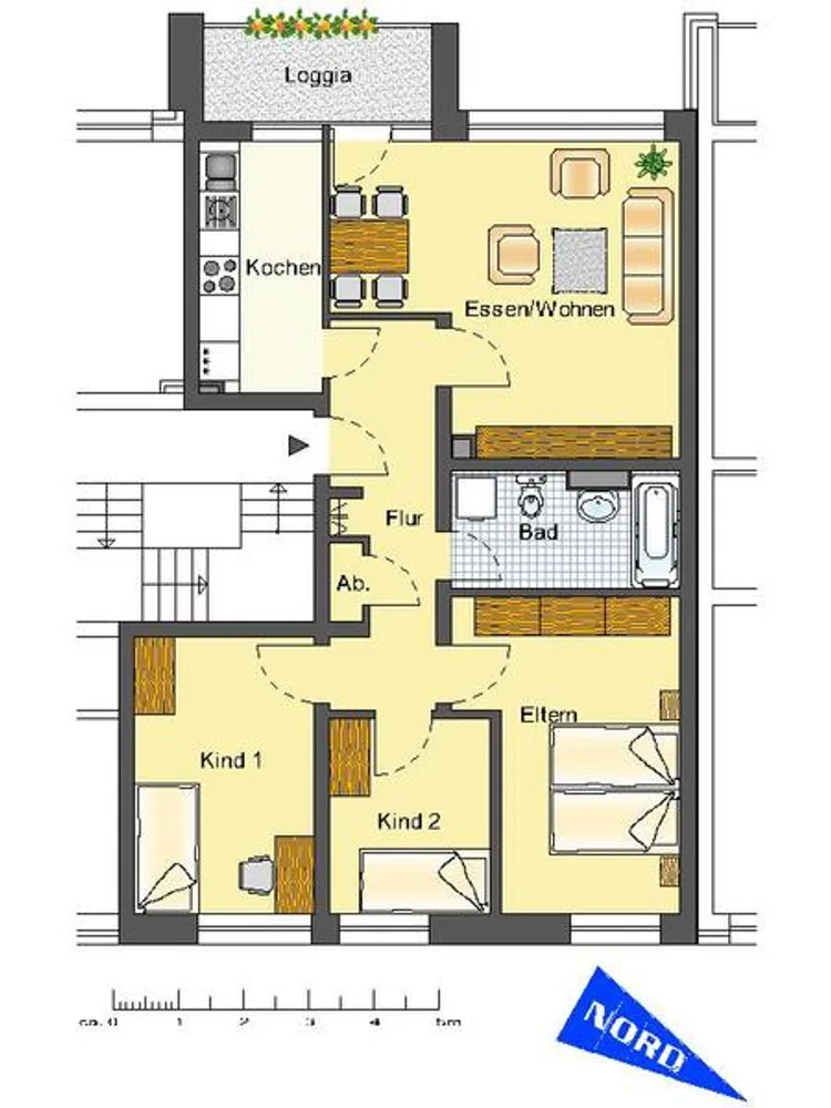 4 Zimmer Wohnung mit 80 m² in Leverkusen – Bild 1