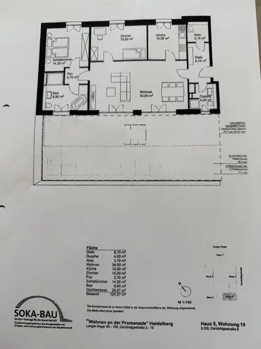 3 Zimmer Wohnung mit 124 m² in Heidelberg – Bild 2