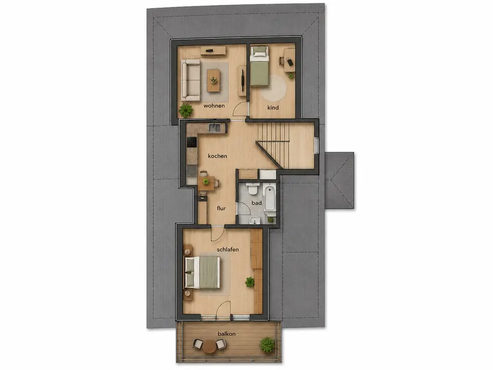 3 Zimmer Wohnung mit 63 m² in Pforzheim – Bild 4