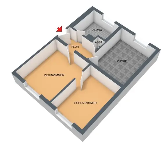 2 Zimmer Wohnung mit 51 m² in Düsseldorf – Bild 1