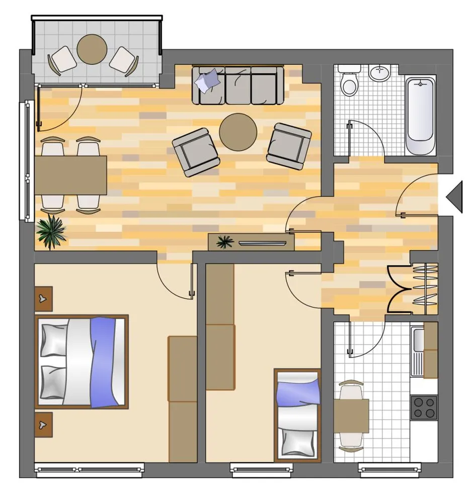 3 Zimmer Wohnung mit 66 m² in Velbert – Bild 9
