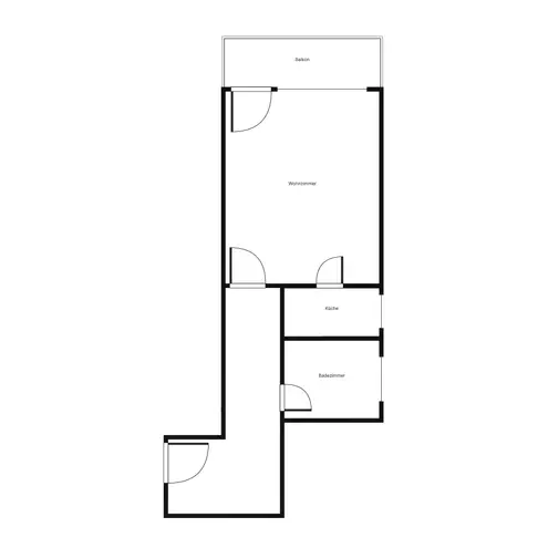 1 Zimmer Wohnung mit 30 m² in Augsburg – Bild 2