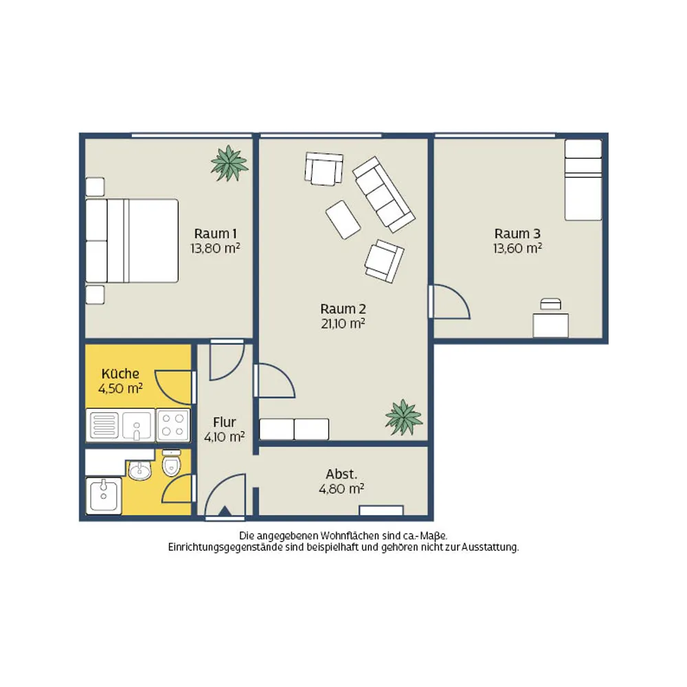 3 Zimmer Wohnung mit 64 m² in Leipzig – Bild 5