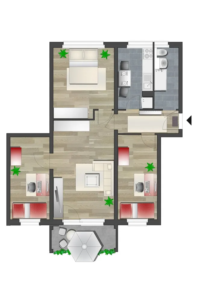 4 Zimmer Wohnung mit 71 m² in Chemnitz – Bild 6