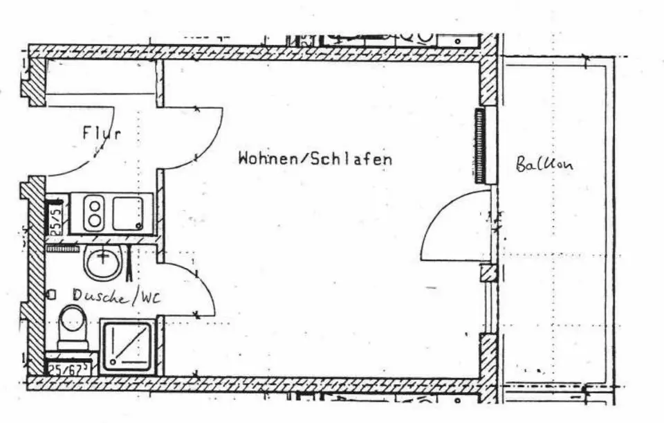 2 Zimmer Wohnung mit 32 m² in Würzburg – Bild 5