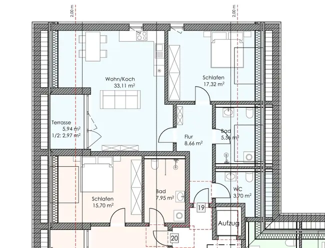 2 Zimmer Wohnung mit 72 m² in Augsburg – Bild 11