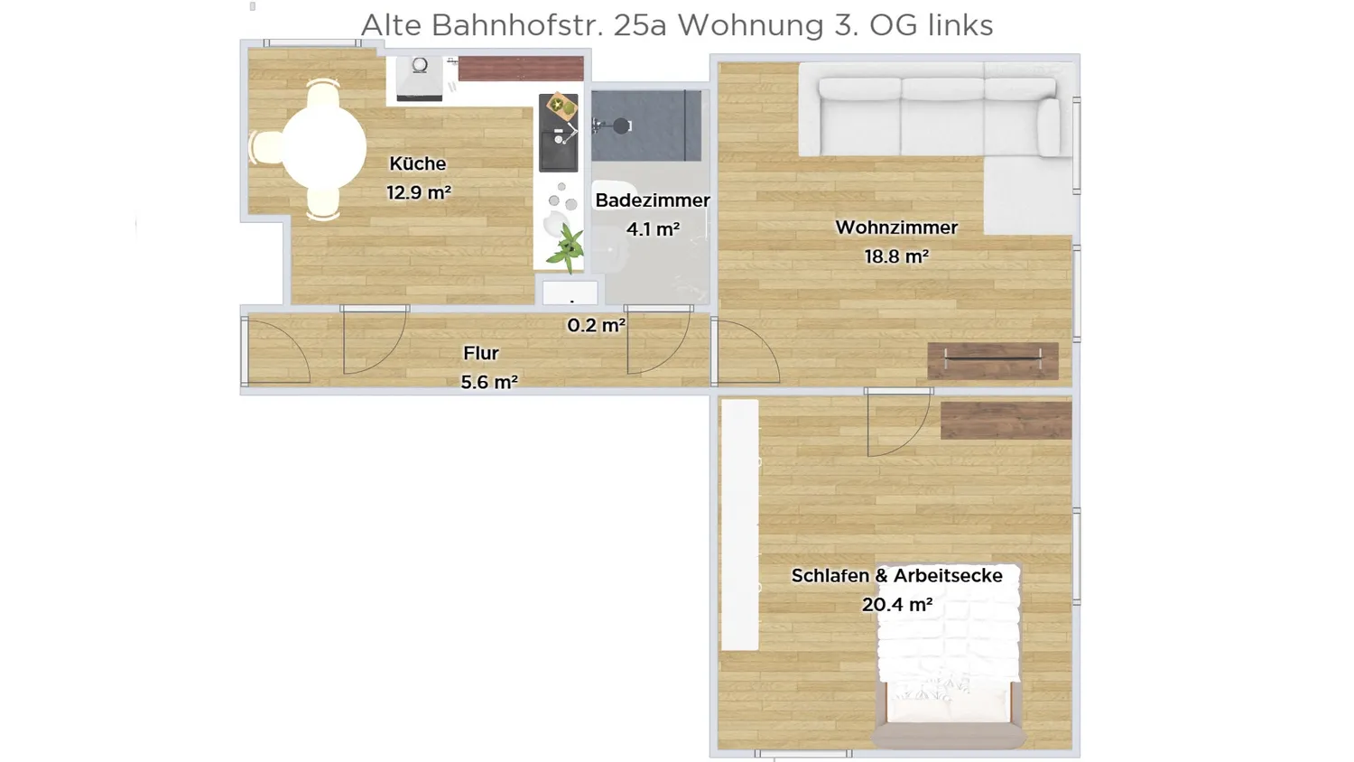 3 Zimmer Wohnung mit 64 m² in Bochum – Bild 6