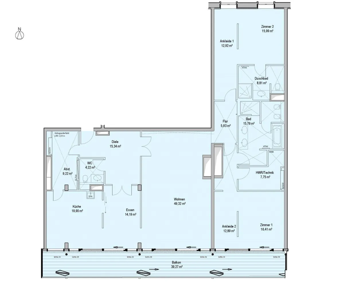 3 Zimmer Wohnung mit 228 m² in Hamburg – Bild 11