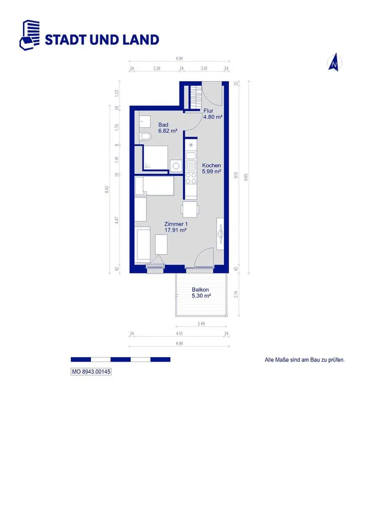 1 Zimmer Wohnung mit 38 m² in Berlin – Bild 7