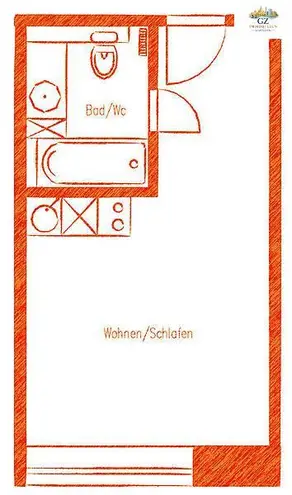 1 Zimmer Wohnung mit 24 m² in Dresden – Bild 2