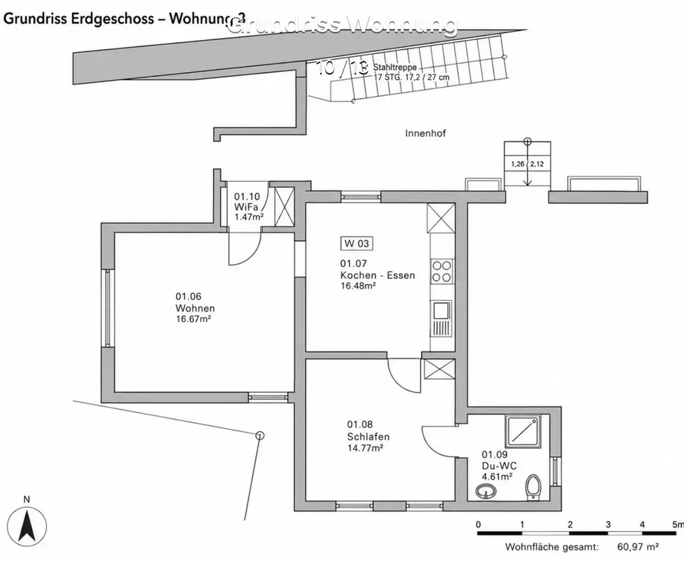 2 Zimmer Wohnung mit 55 m² in Schwäbisch Hall – Bild 7