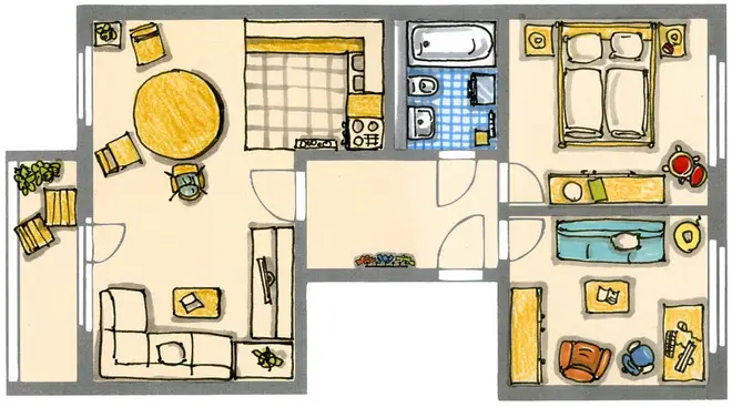 3 Zimmer Wohnung mit 57 m² in Chemnitz – Bild 5