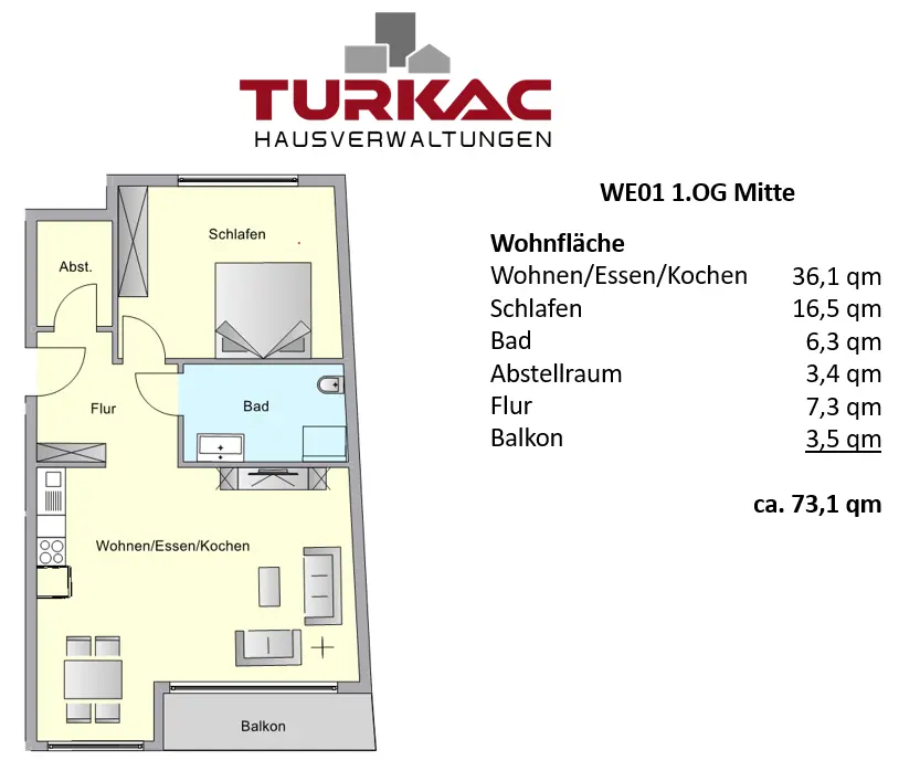 2 Zimmer Wohnung mit 73 m² in Oberursel – Bild 5