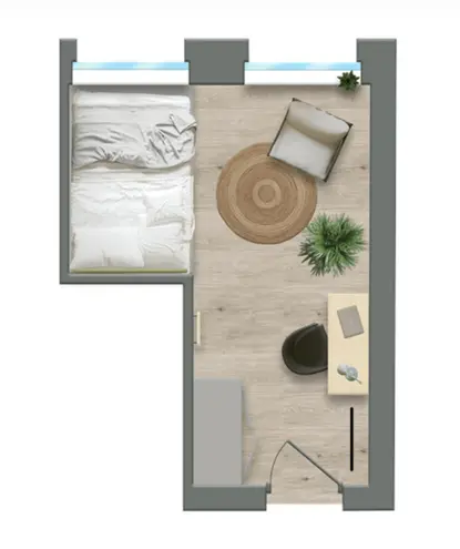 WG-Zimmer mit 21 m² in Aachen – Bild 2