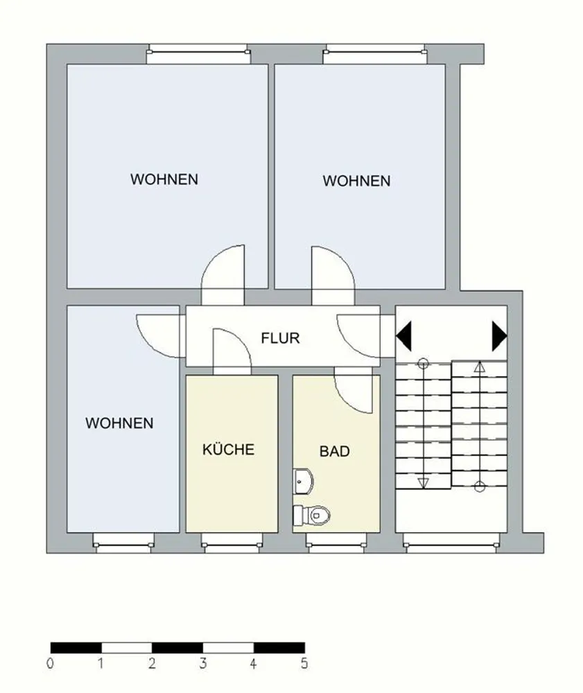 3 Zimmer Wohnung mit 58 m² in Neubrandenburg – Bild 2