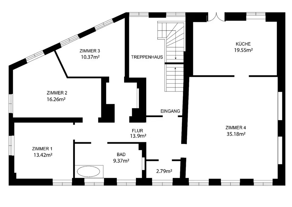 4 Zimmer Wohnung mit 111 m² in Plauen – Bild 3