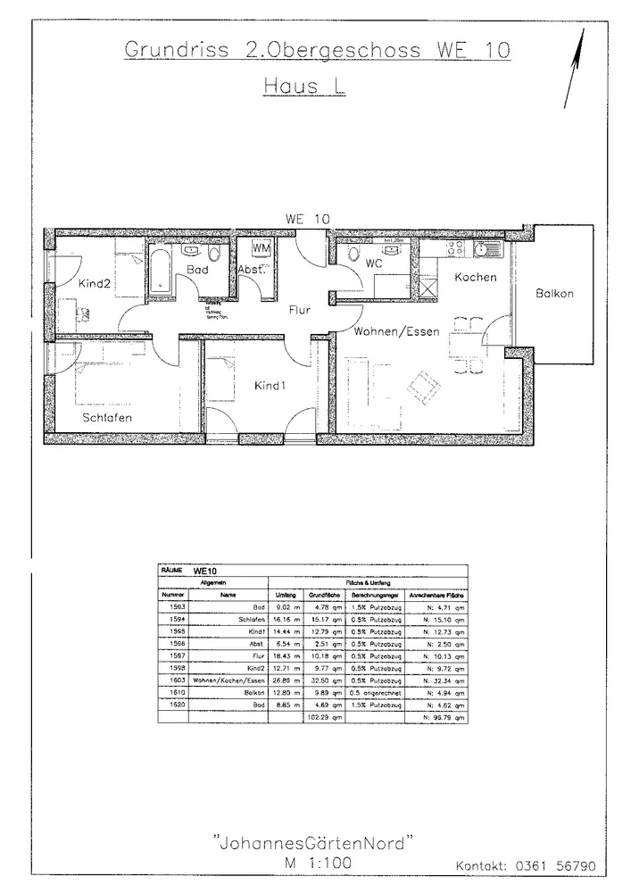 4 Zimmer Wohnung mit 97 m² in Erfurt – Bild 12